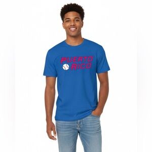 Puerto Rico Baseball Graphic T-Shirt